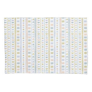 Scandinavian Folk Art Pillow Case