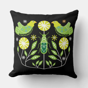 Scandinavian Folk Art Prints Nordic Decor Mug Th Cushion