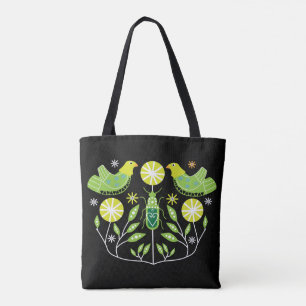 Scandinavian Folk Art Prints Nordic Decor Mug Th Tote Bag
