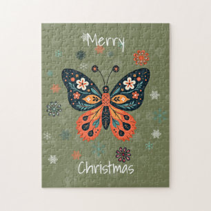 Scandinavian Folk Art Style Jigsaw Puzzle