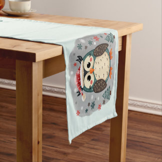 Scandinavian Folk Art Style Short Table Runner