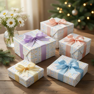 Scandinavian Folk Art Wrapping Paper