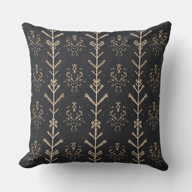 Scandinavian Folk Geometric Cushion (Front)