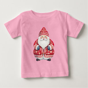 Scandinavian Folk Santa Claus Baby T-Shirt