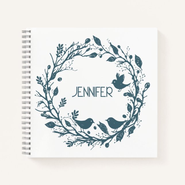Scandinavian folklore wreath notebook (Front)