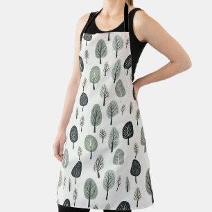 Scandinavian Forest Trees Apron