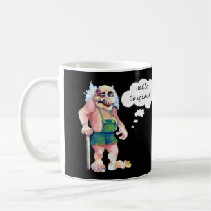 Scandinavian Funny Looking Love Troll Coffee Mug
