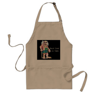 Scandinavian Funny Looking Ogre Troll Standard Apron