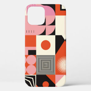 Scandinavian Geometric: Colourful Artwork Pattern iPhone 12 Case