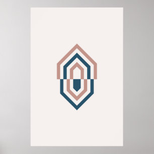 Scandinavian Geometric Diamond Art Poster