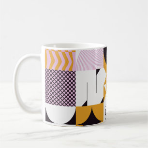 Scandinavian Geometric: Hand-Drawn Artwork. Coffee Mug