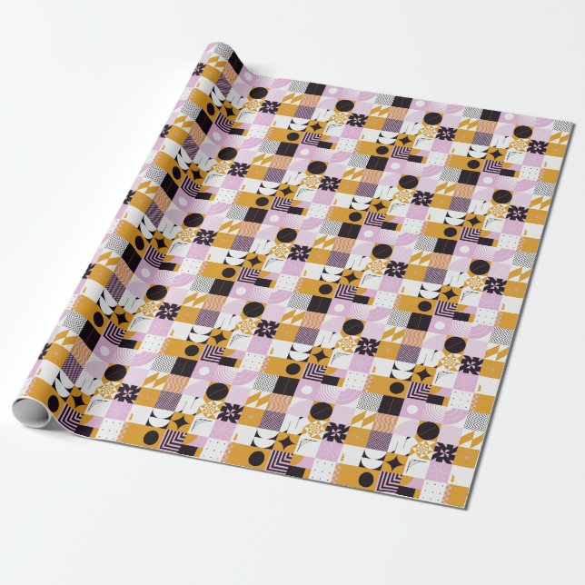 Scandinavian Geometric: Hand-Drawn Artwork. Wrapping Paper (Unrolled)