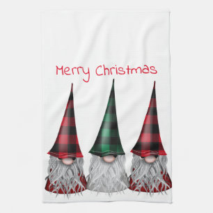 Scandinavian Gnomes Kitchen Towel