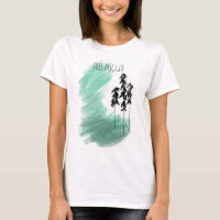 Scandinavian green tree art simple modern mint