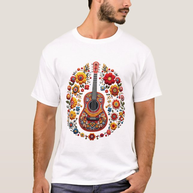 Scandinavian Guitar: Guitarist Art T-Shirt (Front)