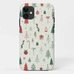 Scandinavian Holiday Forest iPhone 11 Case