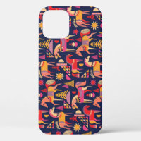 Scandinavian Horses: Decorative Seamless Design