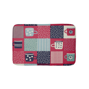 Scandinavian Hygge: Rustic Pattern Mix Bath Mat
