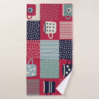 Scandinavian Hygge: Rustic Pattern Mix Bath Towel