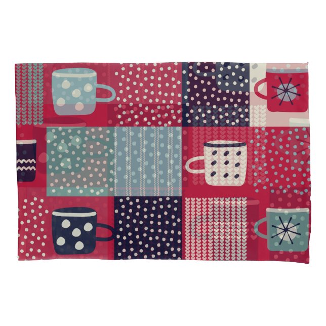 Scandinavian Hygge: Rustic Pattern Mix Pillowcase (Front)