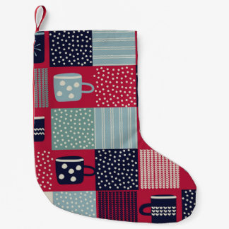 Scandinavian Hygge: Rustic Pattern Mix Small Christmas Stocking