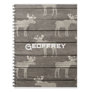 Scandinavian inspired notebook.  Editable name Notebook