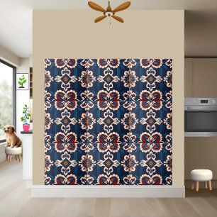 Scandinavian-inspired Tile With Floral Pattern