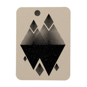 Scandinavian Inspired Triangle Design Magnet