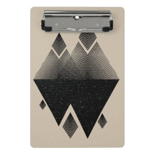 Scandinavian Inspired Triangle Design Mini Clipboard