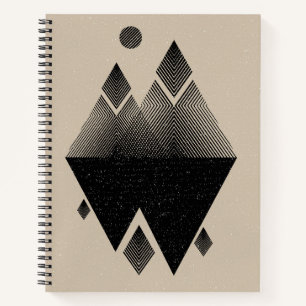 Scandinavian Inspired Triangle Design Notebook