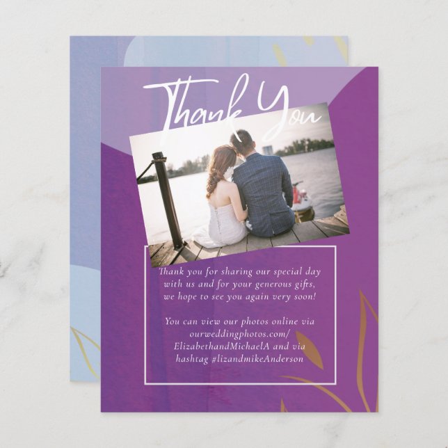 Scandinavian Japandi Modern Abstract Wedding (Front/Back)