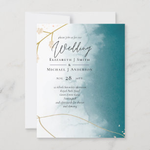 Scandinavian Japandi Modern Abstract Wedding