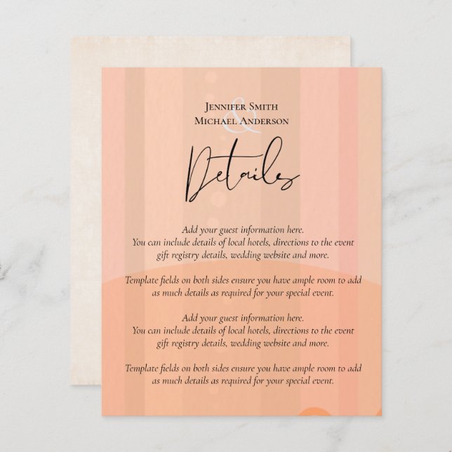 Scandinavian Japandi Modern Abstract Wedding (Front/Back)