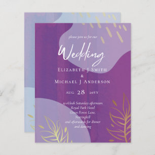 Scandinavian Japandi Modern Abstract Wedding