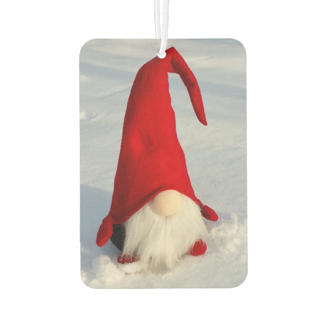 Scandinavian Jul Nisse Car Air Freshener (Back)