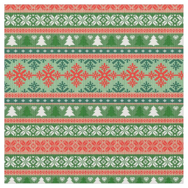 Scandinavian Knitting Fabric (Close Up)