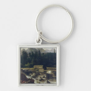Scandinavian Landscape, 1670 Key Ring
