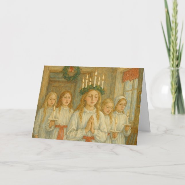 Scandinavian Lucia Day Card (Front)