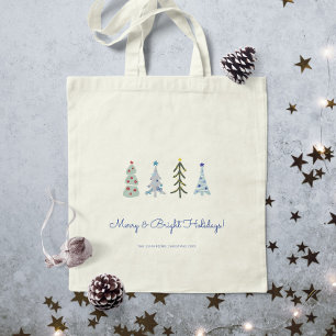 Scandinavian Minimalist Christmas trees Tote Bag