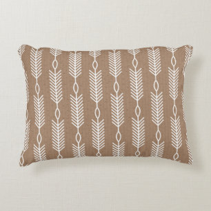 Scandinavian modern folk seamless pattern with whi decorative cushion