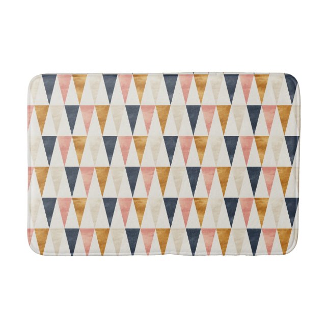 Scandinavian Navy Flag Pattern Bath Mat (Front)