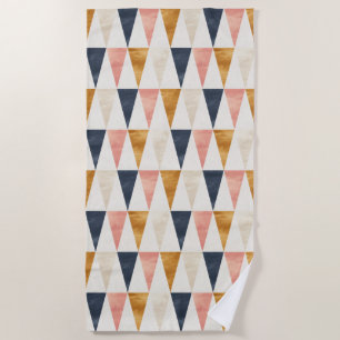 Scandinavian Navy Flag Pattern Beach Towel