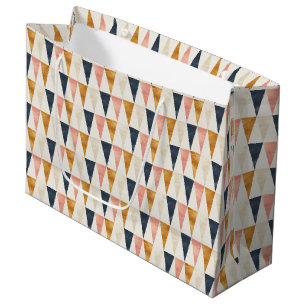Scandinavian Navy Flag Pattern Large Gift Bag