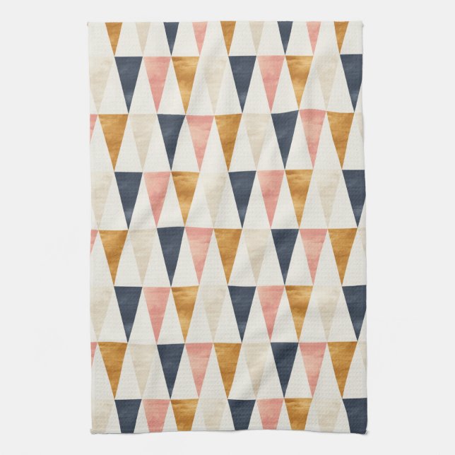 Scandinavian Navy Flag Pattern Tea Towel (Vertical)