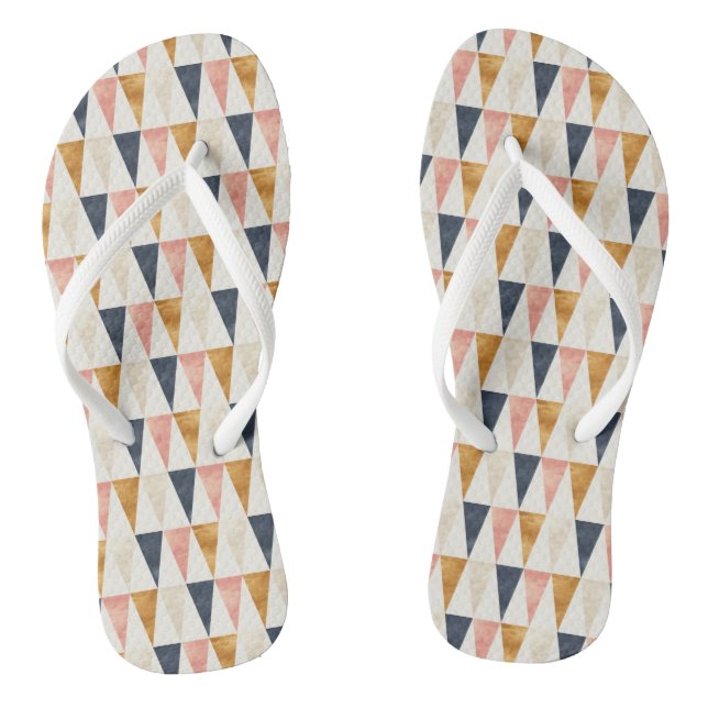 Scandinavian Navy Flag Pattern Thongs (Footbed)