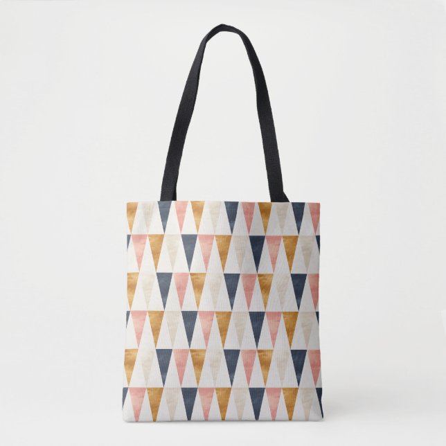 Scandinavian Navy Flag Pattern Tote Bag (Front)
