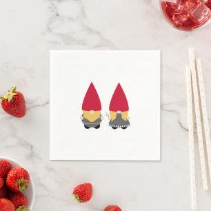 Scandinavian Nisse Tomte Gnome Napkin