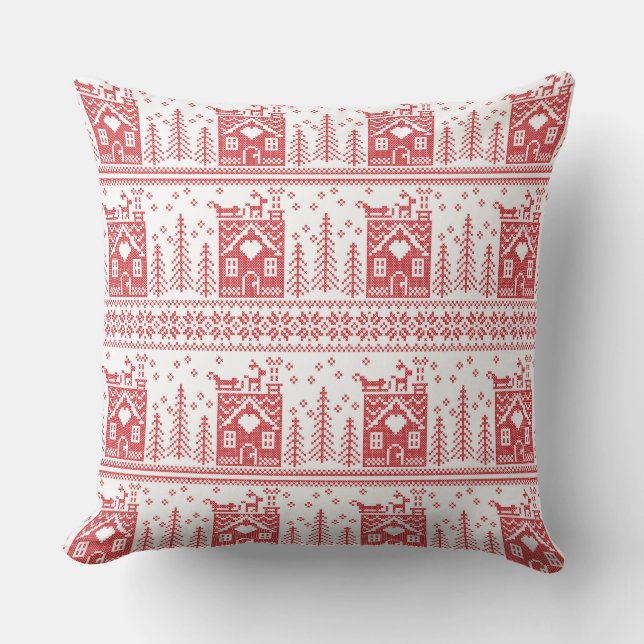 Scandinavian Nordic Christmas Cushion (Front)