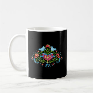 Scandinavian Norwegian Rosemaling Norway Coffee Mug