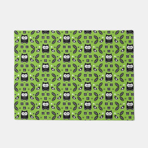 Scandinavian Owl Folk Art Doormat